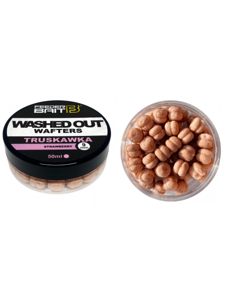 Wafters Feeder Bait Washed Out 9mm - Truskawka FEEDER BAIT - 1