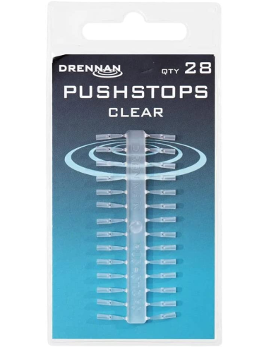 Stopery Drennan PushStop Clear 28szt