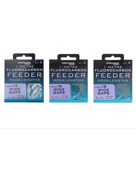 Przypony Drennan Feeder 1m - WIDE GAPE nr 18 DRENNAN - 1