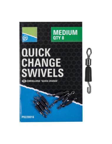 Łączniki Preston Quick Change Swivels - roz. S