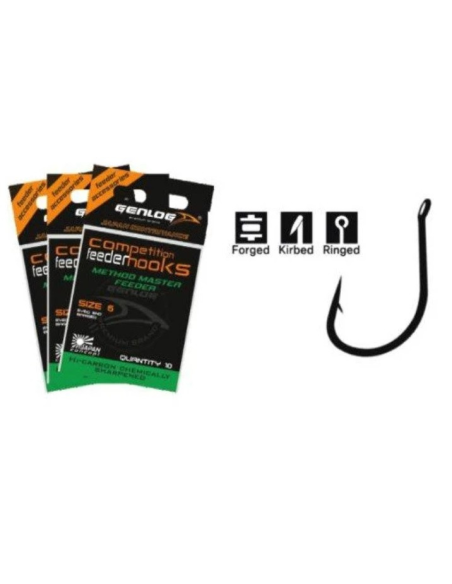 Haczyki Genlog Method Master Feeder Nr 8/10szt/10 GENLOG - 1