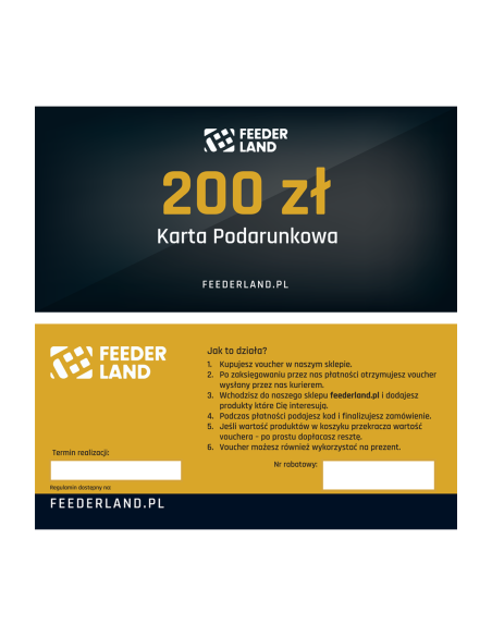 Karta Podarunkowa FEEDERLAND.PL 200zł FEEDERLAND - 3