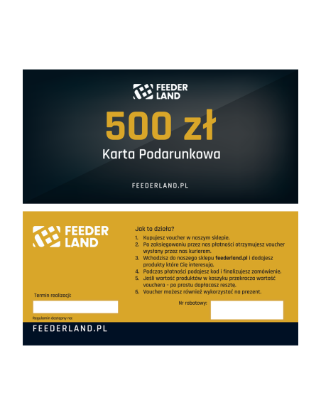 Karta Podarunkowa FEEDERLAND.PL 500zł FEEDERLAND - 3