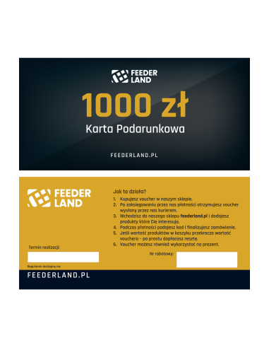 Karta Podarunkowa FEEDERLAND.PL 1000zł FEEDERLAND - 3