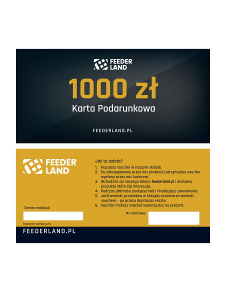Karta Podarunkowa FEEDERLAND.PL 1000zł FEEDERLAND - 3