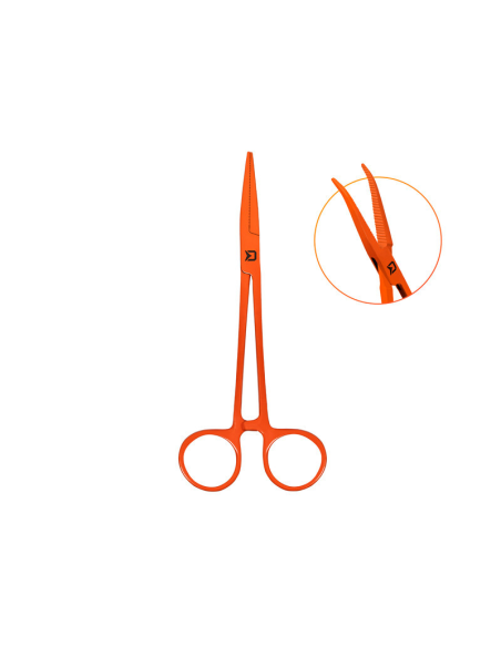 Szczypce zakrzywione Delphin Atak Reflex/13cm DELPHIN - 1