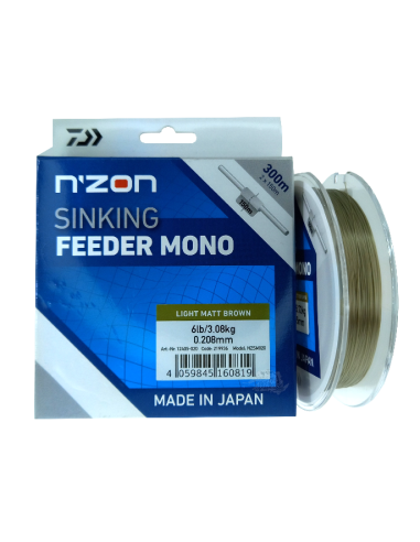 Żyłka Daiwa N'ZON Line Sinking Feeder Mono 300m 0,285mm