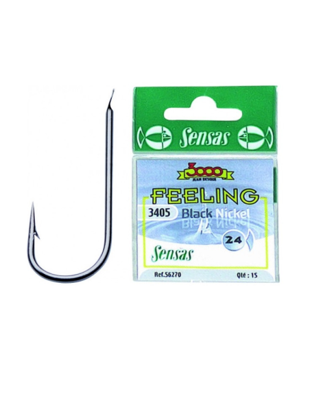 Haczyki Sensas 3405 BLACK NICKEL n.18 SENSAS - 1