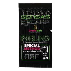 Przypony Sensas METHOD Bayonets 4015 12/0.22mm SENSAS - 1