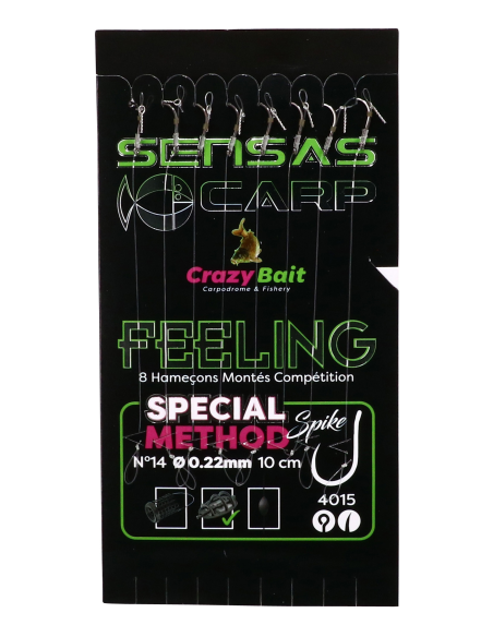 Przypony Sensas METHOD Bayonets 4015 12/0.22mm SENSAS - 1