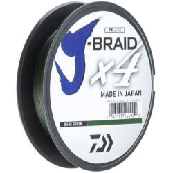 Plecionka Daiwa J-Braid X4E 0.21mm 135m Dark Green DAIWA - 1