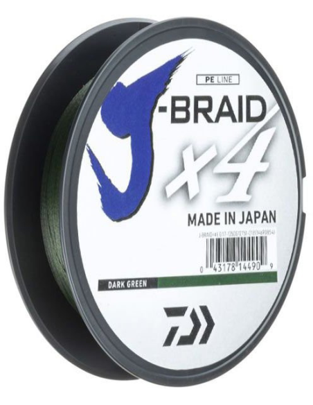 Plecionka Daiwa J-Braid X4E 0.21mm 135m Dark Green DAIWA - 1