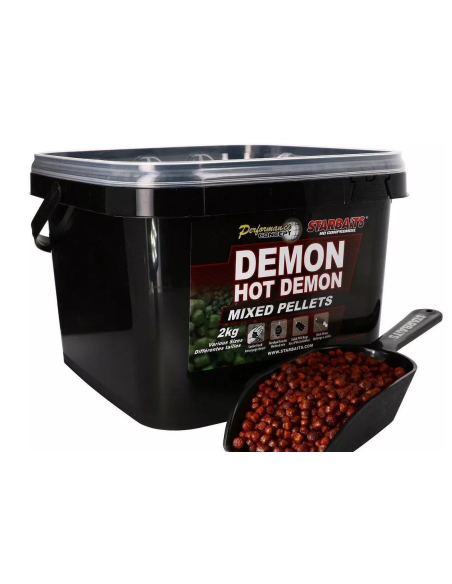 Pellet STARBAITS DEMON HOT DEMON MIXED 2 KG STARBAITS - 1