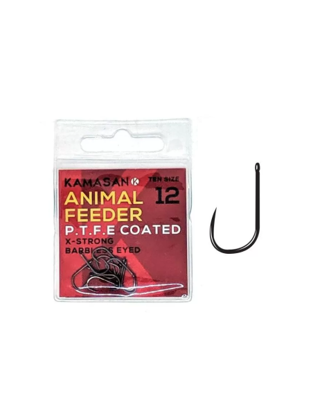 Haczyki Kamasan Animal Feeder Eyed P.T.F.E 14 KAMASAN - 1