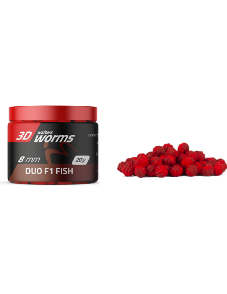 Wafters MATCHPRO Worms 3D Duo F1-Ryba 8mm 20g MatchPRO - 1