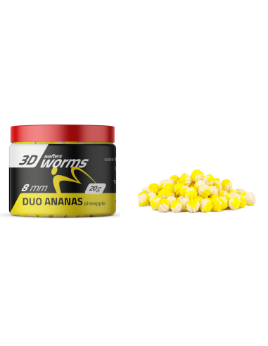 Wafters MATCHPRO Worms 3D Duo Ananas 8mm 20g