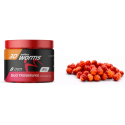 Wafters MATCHPRO Worms 3D Duo Truskawka 8mm 20g MatchPRO - 1