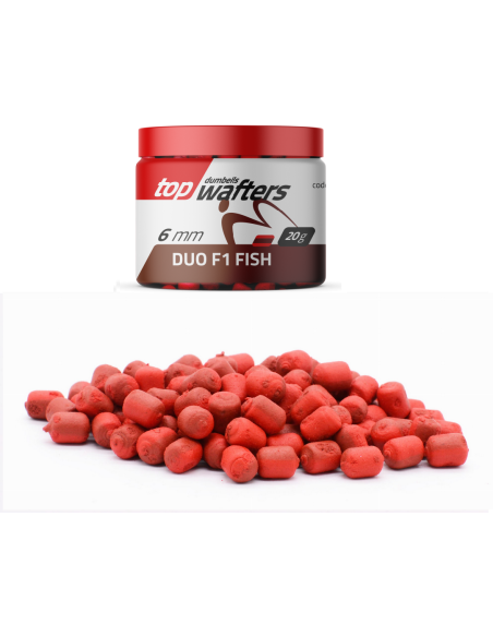 Dumbells MATCHPRO Wafters Duo F1-Ryba 6mm 20g MatchPRO - 1 Dumbells MATCHPRO Wafters Duo F1-Ryba 6mm 20g MatchPRO - 1
