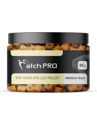 Pellet haczykowy MATCHPRO Wanilia Hard Drilled 8mm