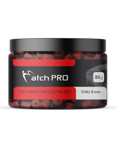 Pellet haczykowy MATCHPRO Chili Hard Drilled 8mm