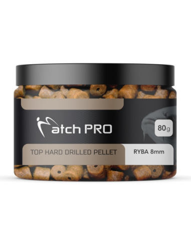 Pellet haczykowy MATCHPRO Ryba Hard Drilled 8mm