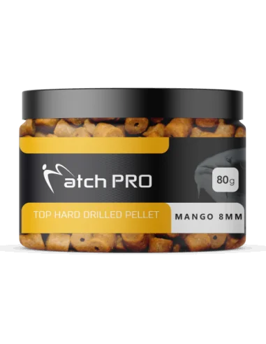 Pellet haczykowy MATCHPRO Mango Hard Drilled 12mm