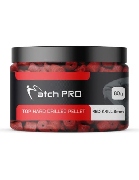 Pellet haczykowy MATCHPRO RedKrillHard Drilled 8mm MatchPRO - 1
