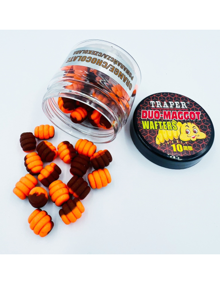 Wafters Traper Maggot DUO 10mm Pomarańcza/Czekolada TRAPER - 1