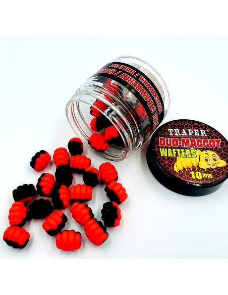 Wafters Traper Maggot DUO 10mm Truskawka/Halibut TRAPER - 1