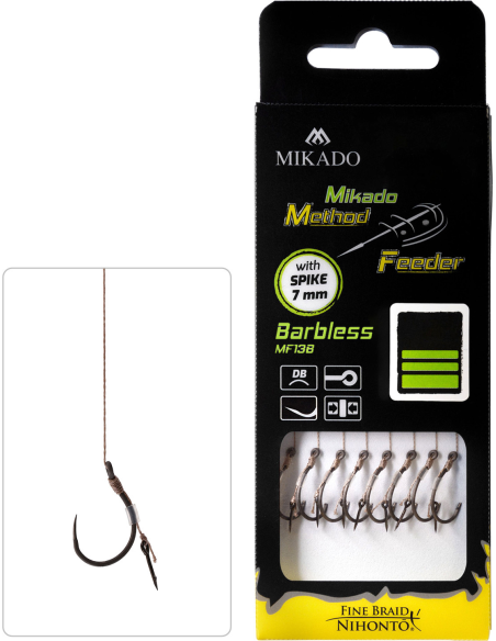 Przypony Mikado Method Feeder MF13 Na Plecionce Z Igłą - roz. 4 MIKADO - 1