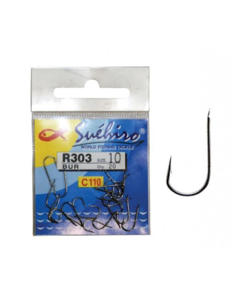 R303 Suehiro BUR Haczyki Milo 20szt. Nr 18 MILO - 1