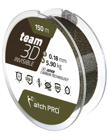 Matchpro 3D INVISIBLE Żyłka Feeder 150m 0,23mm