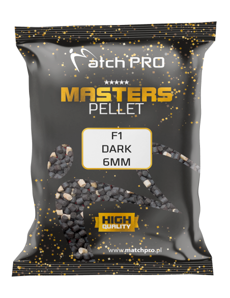PELLET MASTERS MatchPro F1 DARK 6mm  700g MatchPRO - 1