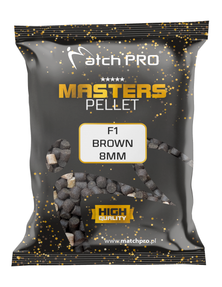 PELLET MASTERS MatchPro F1 BROWN 8mm  700g MatchPRO - 1