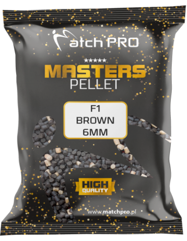 PELLET MASTERS MatchPro F1 BROWN 6mm  700g