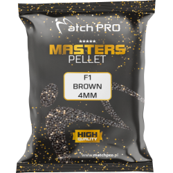 PELLET MASTERS MatchPro F1 BROWN 4mm  700g MatchPRO - 1