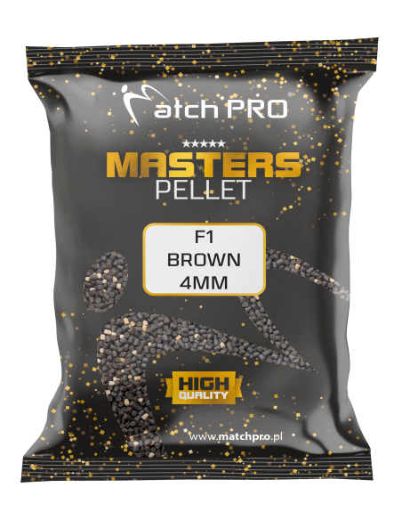 PELLET MASTERS MatchPro F1 BROWN 4mm  700g MatchPRO - 1