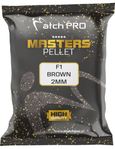 PELLET MASTERS MatchPro F1 BROWN 2mm  700g