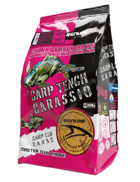 Zanęta Genlog Kap/Lin/Karaś Truskawka-Wanilia 3kg GENLOG - 1