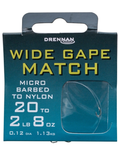 Gotowe Przypony Drennan WIDE GAPE MATCH 22 /0,10mm