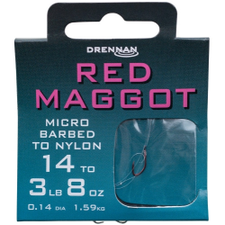 Gotowe Przypony Drennan RED MAGGOT 18 / 0,13mm DRENNAN - 1