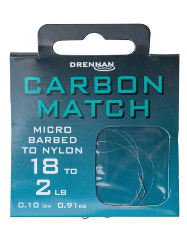 Gotowe Przypony DRENNAN CARBON MATCH 20 / 0,10mm