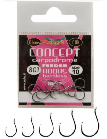 Haczyki Milo  801 CONCEPT CARPODROME Nr 12 10szt MILO - 1