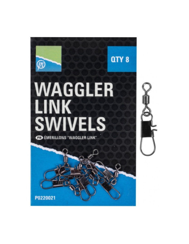 Agrafka z krętlikiem Preston Waggler Link Swivels