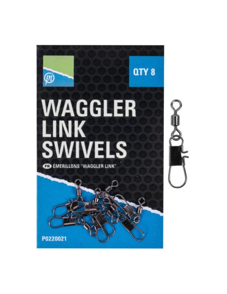 Agrafka z krętlikiem Preston Waggler Link Swivels PRESTON - 1
