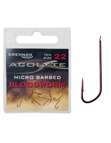 Haczyki Drennan Acolyte Bloodworm nr- 18 DRENNAN - 1