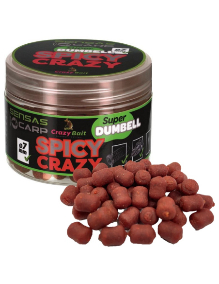 Super Dumbell Sensas 7mm Spicy Crazy  80g SENSAS - 1