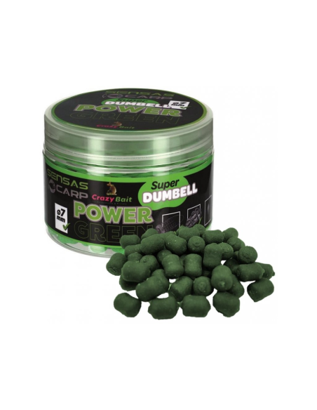 Super Dumbell Sensas 7mm Power Green 80g SENSAS - 1
