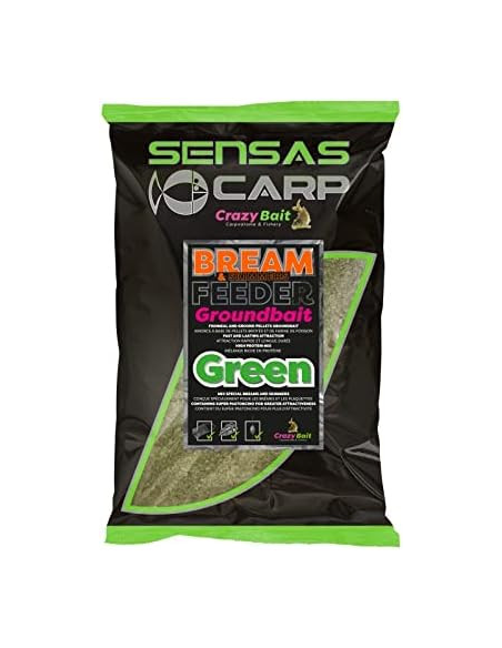 Zanęta SENSAS UK BREAM FEEDER GREEN 2kg SENSAS - 1