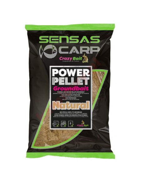 Zanęta SENSAS UK POWER PELLET NATURAL 2kg SENSAS - 1
